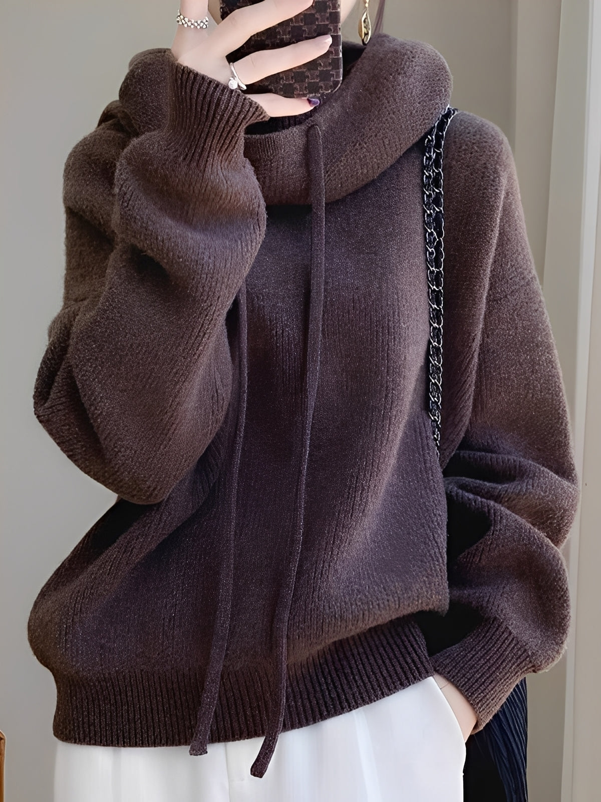 Krohn-e | Warme, weiche Woll-Hoodie für Frauen