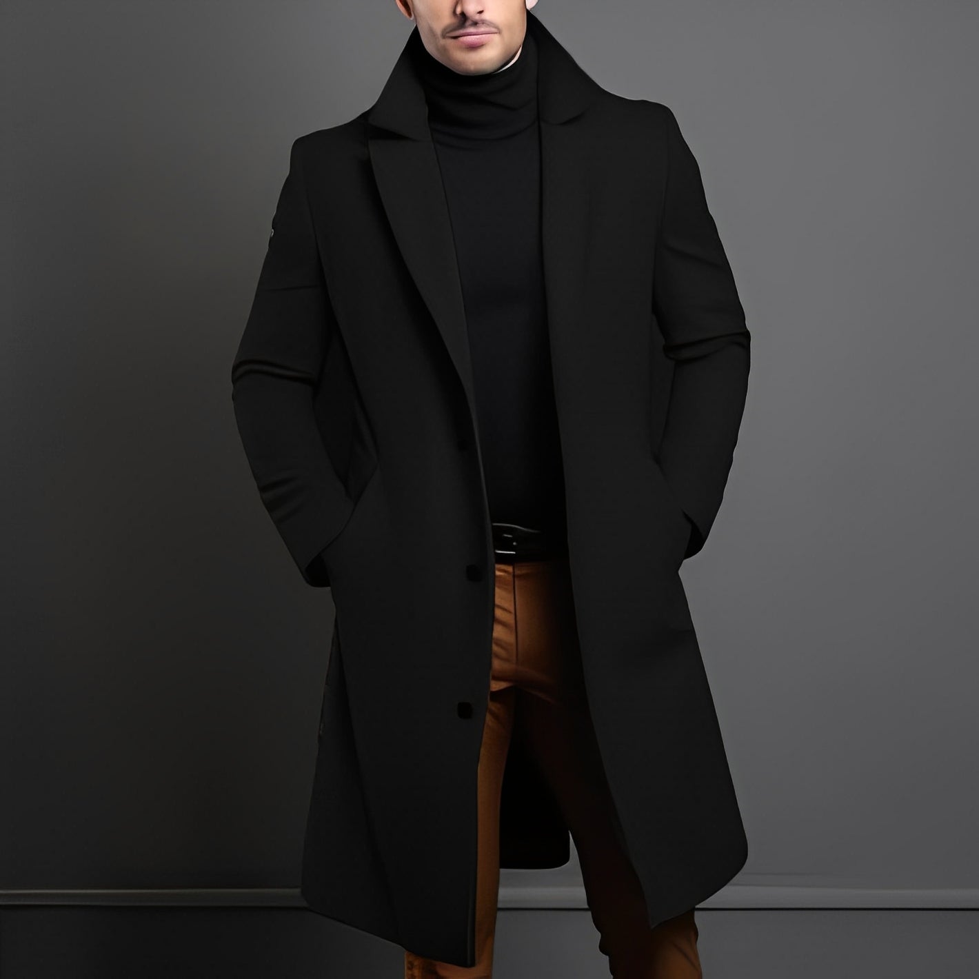 Krohn-e | Schick, Mittellanger Wollmantel für Herren