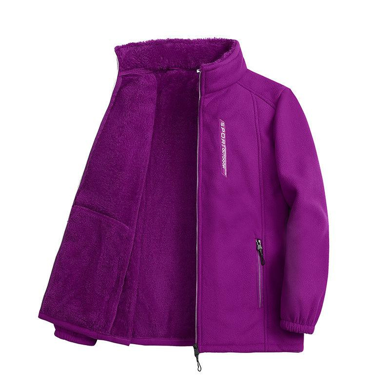 Kondra Damen Fleecejacke mit Reißverschluss, ideal für Outdoor-Aktivitäten