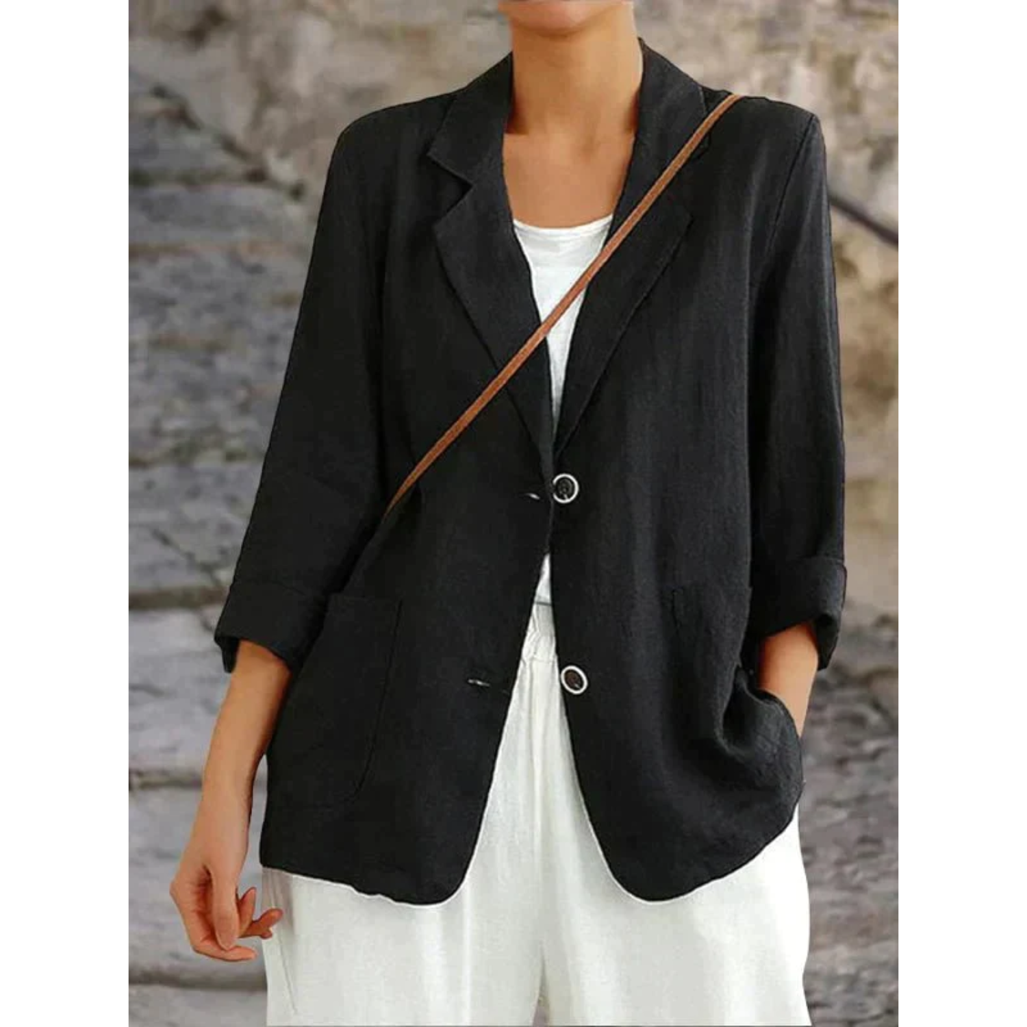 Hochwertiger Leinenblazer im eleganten Stil