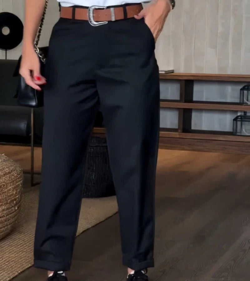 Damenhose Mathilda: Gestreift und figurbetont