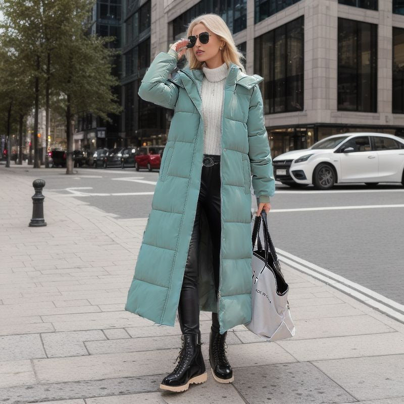 Krohn-e | Warme Gefütterte Damen Pufferjacke mit Kapuze
