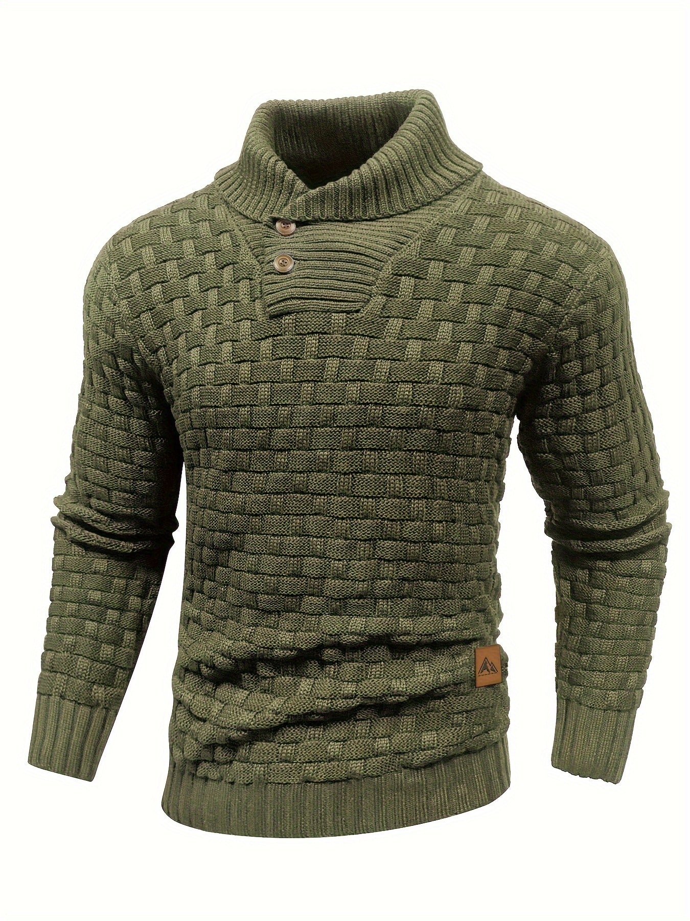 Krohn-e | Strickpullover mit Geflochtenem Muster Klassisch und Bequem Perfekt für Den Alltag