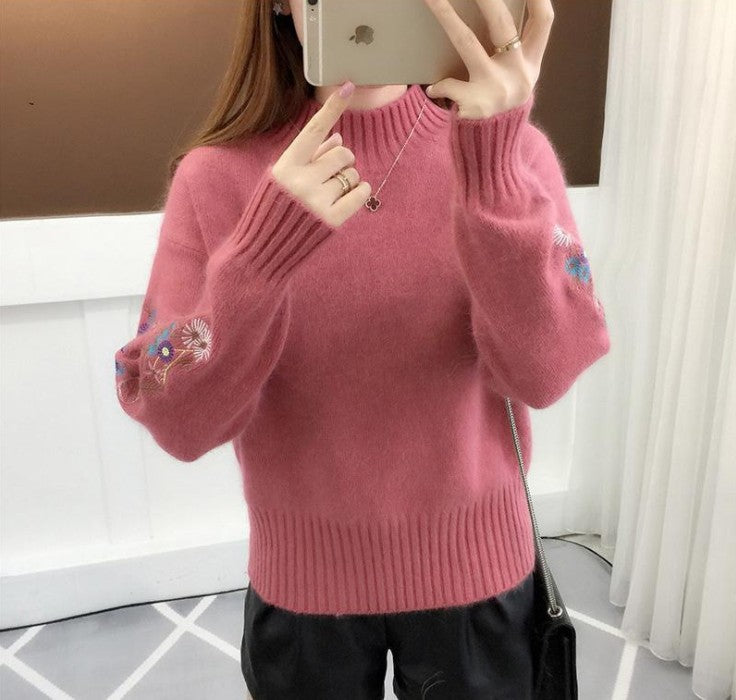 Damen Strickpullover mit eleganten Stickereien Krohn-e
