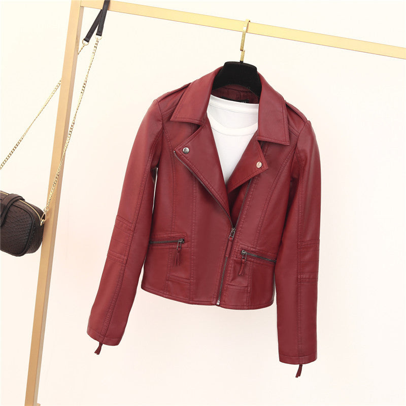 Damen Bikerjacke mit asymmetrischem Reißverschluss und dekorativen Nieten Krohn-e