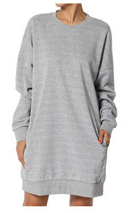 Damen Sweatkleid mit praktischen Taschen und lässigem Schnitt Krohn-e