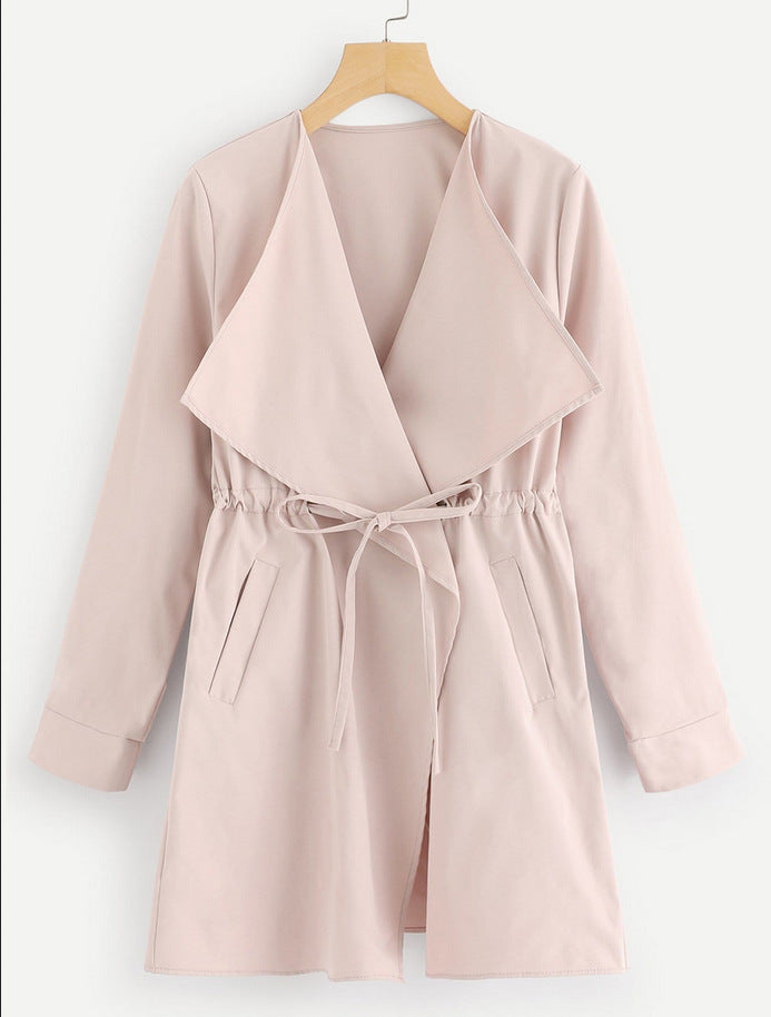 Langer, bequemer Trenchcoat aus Kale