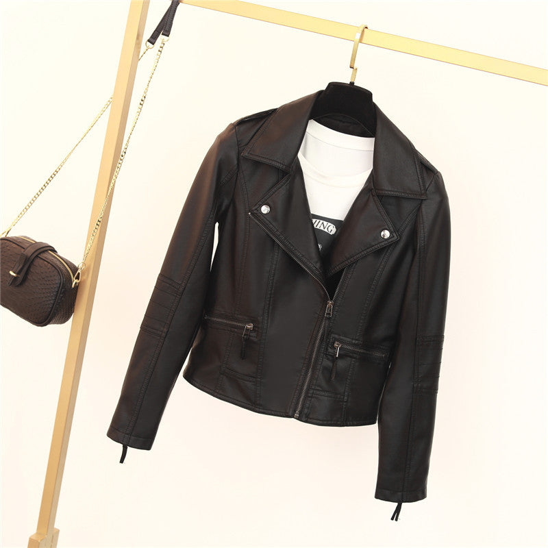 Damen Bikerjacke mit asymmetrischem Reißverschluss und dekorativen Nieten Krohn-e