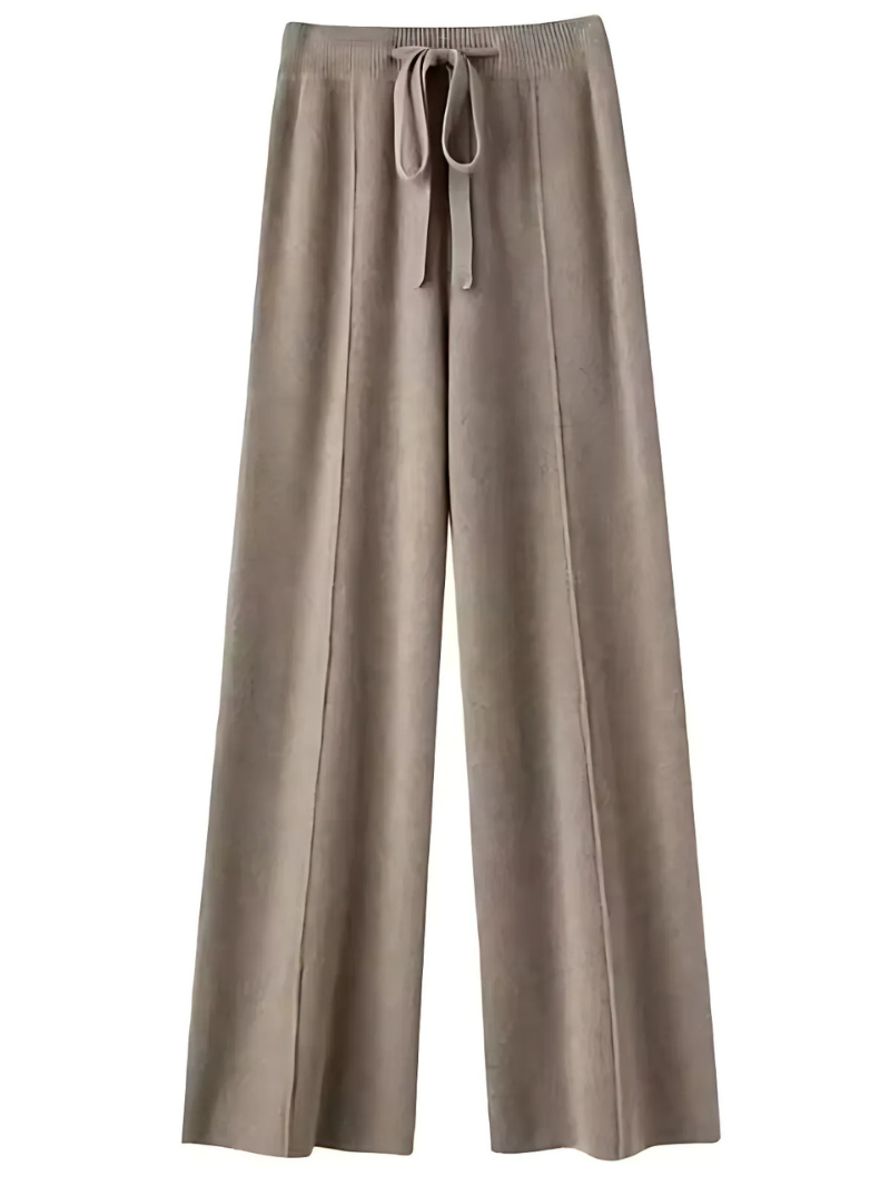 Krohn-e | Die Strickhose mit Weitem Bein für Stilvolle Gemütlichkeit