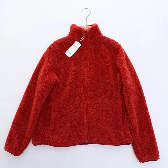 Krohn-e | Weiche Sherpa Zip Up Hohe Kragenjacke, Fleeceweste
