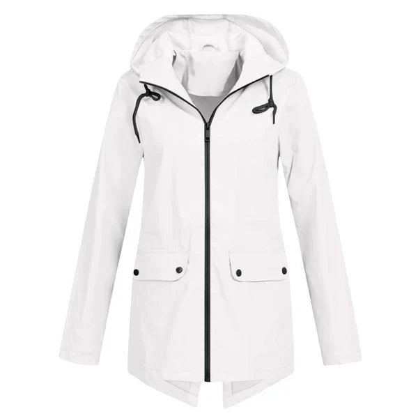 Krohn-e | Trendy Damen Regenjacke mit Kapuze