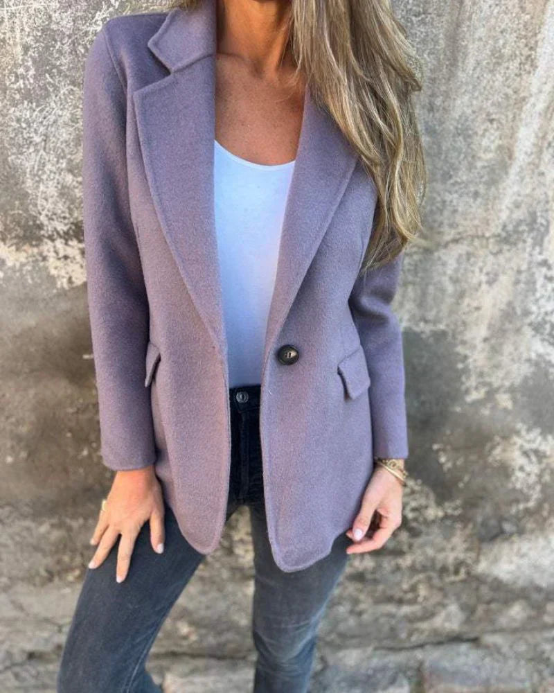Krohn-e | Klassische, Leicht Taillierte Jacke für Damen