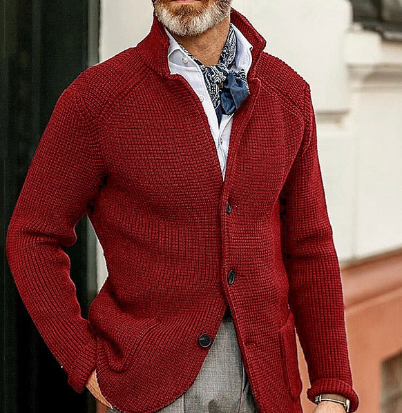 Herren-Blazer im Retro-Patchwork-Stil