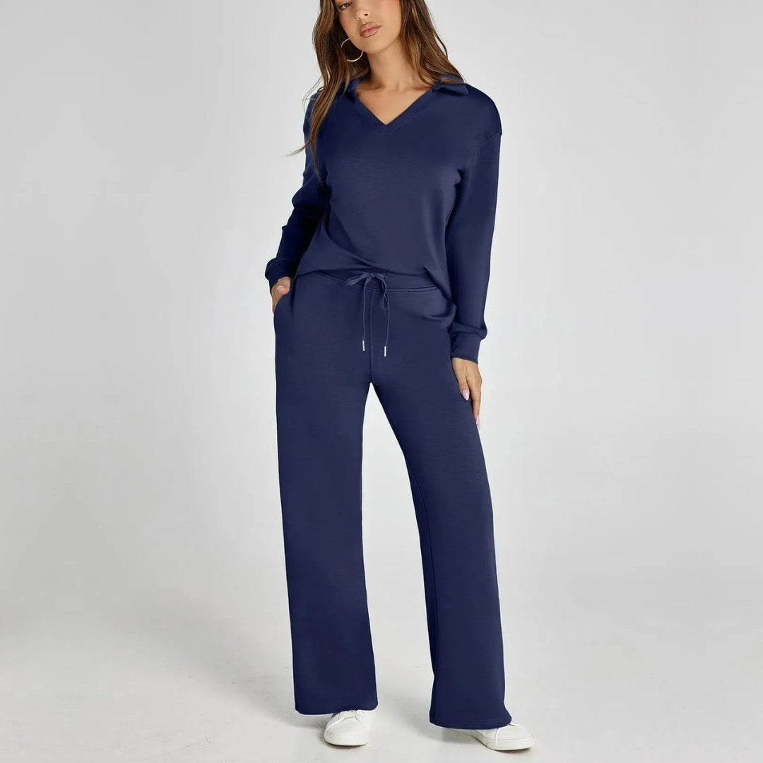 Krohn-e | Damen Loungewear Satz mit Weiten Hosen