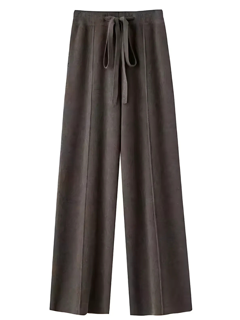 Krohn-e | Die Strickhose mit Weitem Bein für Stilvolle Gemütlichkeit