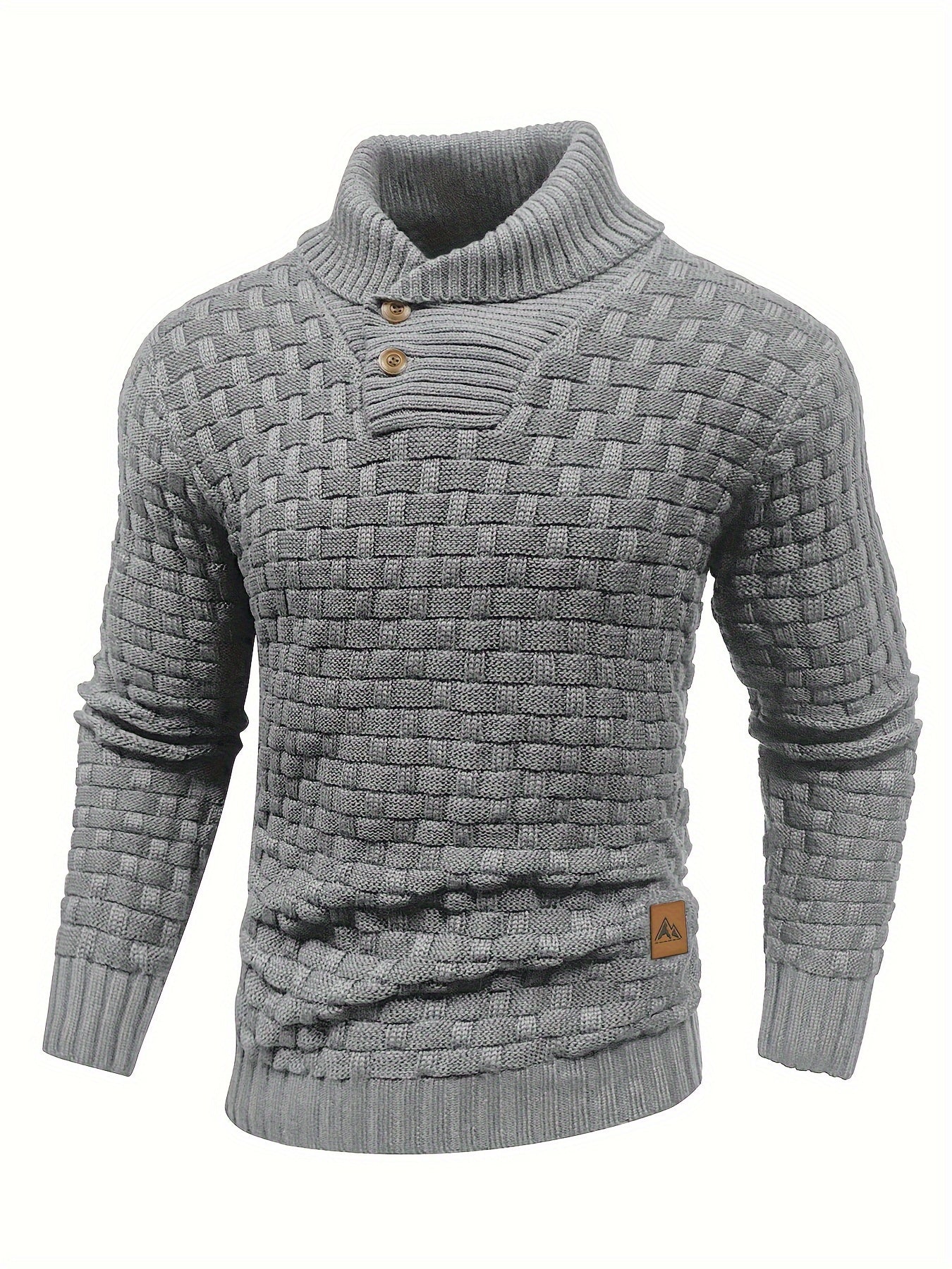 Krohn-e | Strickpullover mit Geflochtenem Muster Klassisch und Bequem Perfekt für Den Alltag