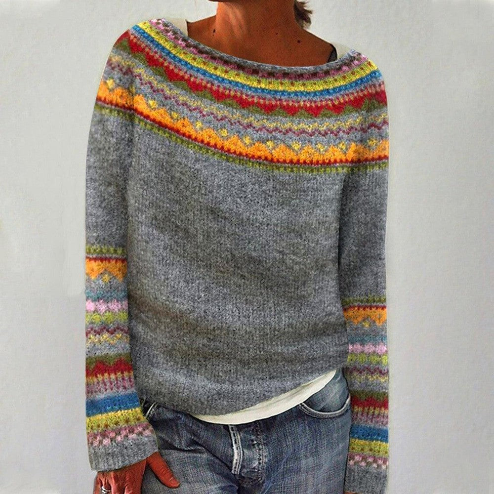 Krohn-e | Sweater - Bunter Fair Isle Strickpullover