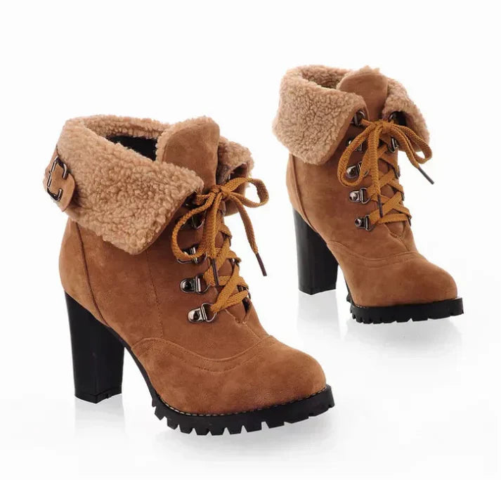 Krohn-e | Winterstiefel mit Absatz – Stylisch und Warm