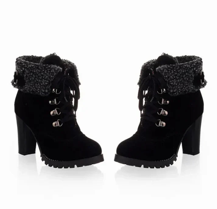Krohn-e | Winterstiefel mit Absatz – Stylisch und Warm