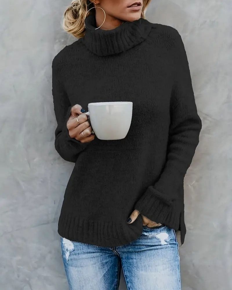 Krohn-e | Schlitz-Ärmel Turlteneck-Pullover