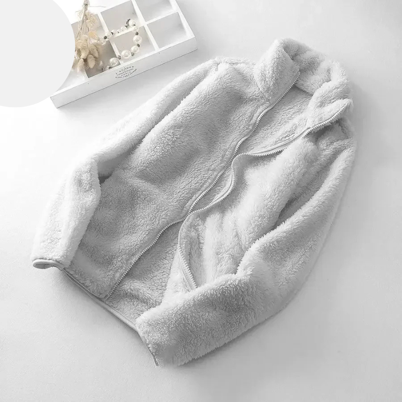 Flauschige Kovanis Fleecejacke mit Reißverschluss