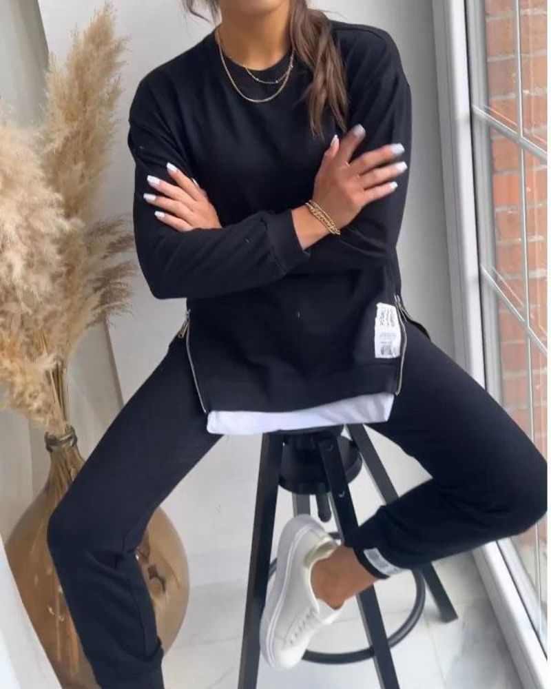 Krohn-e | Sweater und Hose Zweiteiler Set