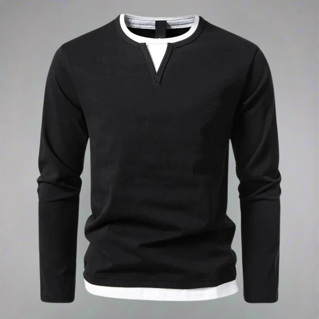 Langarm-V-Neck Shirt von Markus