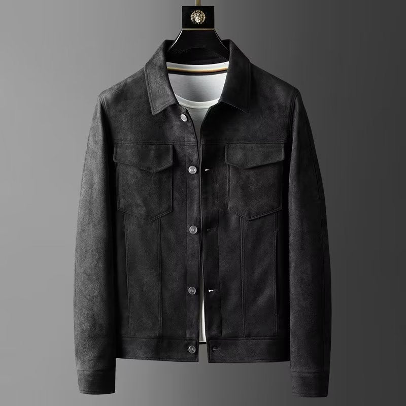 Krohn-e | Klassische Wildlederjacke für Männer