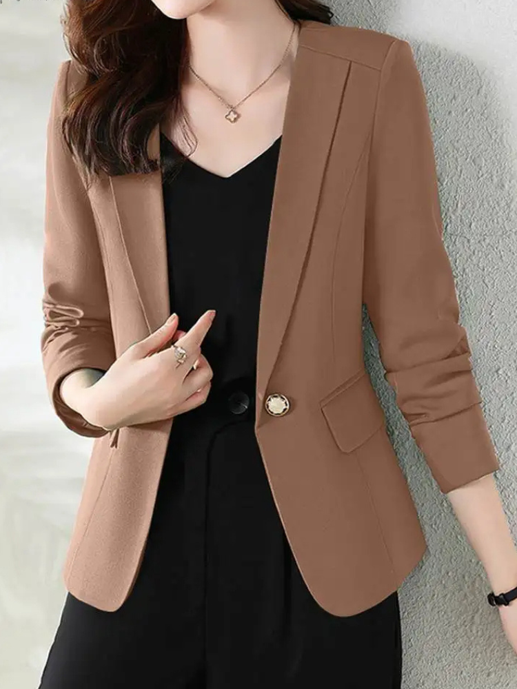 Avelena Luxus Damen Blazer Lang