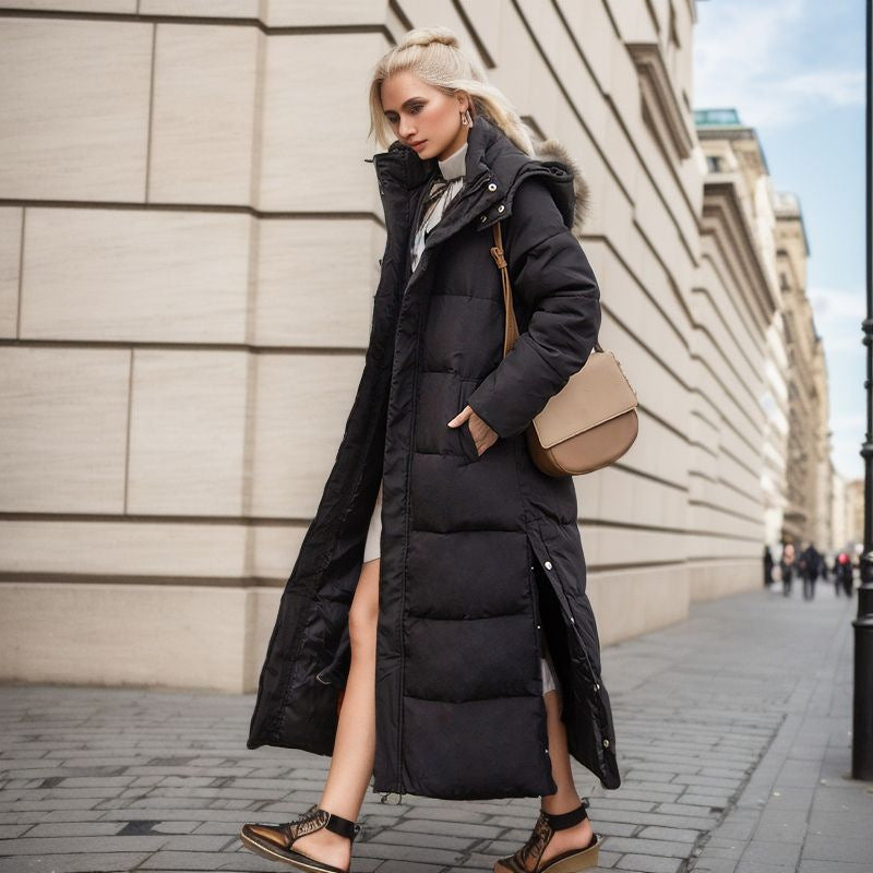 Krohn-e | Warme Gefütterte Damen Pufferjacke mit Kapuze
