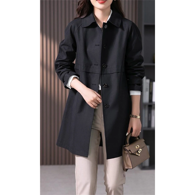 Krohn-e | Damen Wasserdichter Trenchcoat Lässig