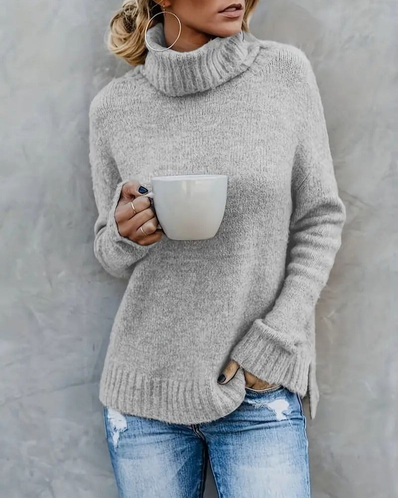 Krohn-e | Schlitz-Ärmel Turlteneck-Pullover