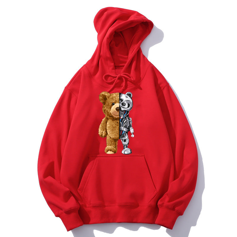 Fudus Teddy-Plüsch Kapuzenpullover