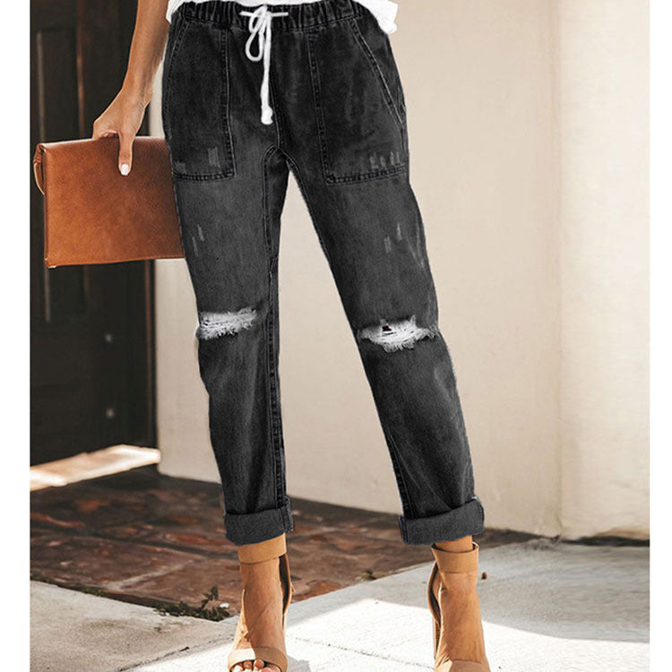 Krohn-e | Distressed-Jeanshose