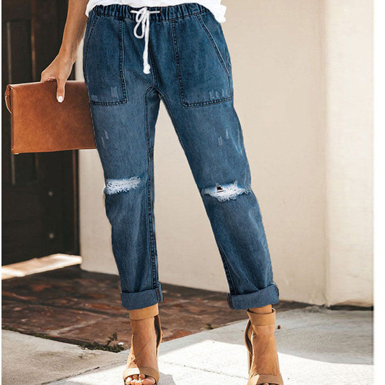 Krohn-e | Distressed-Jeanshose