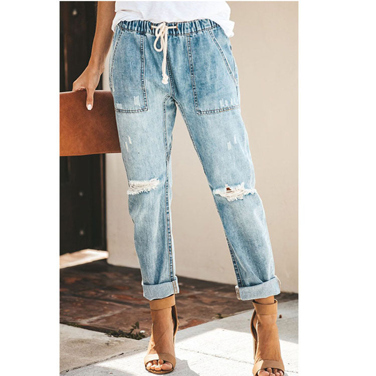 Krohn-e | Distressed-Jeanshose