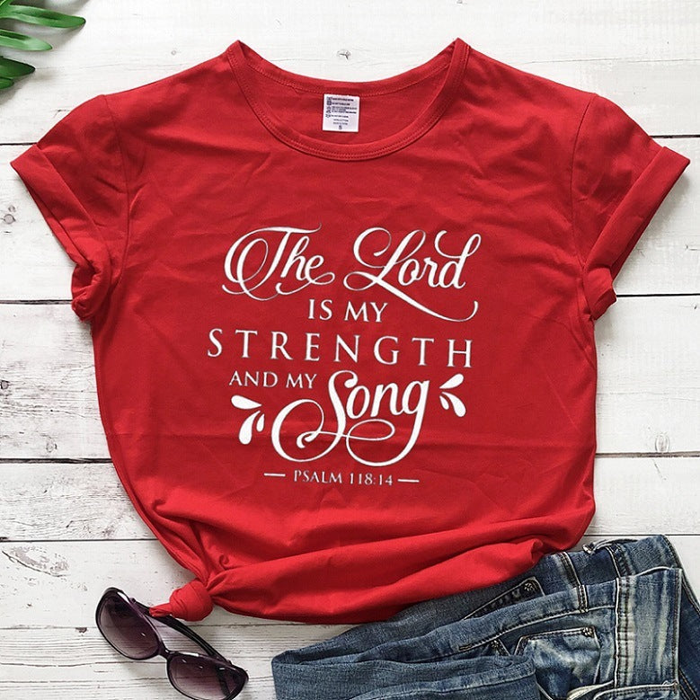 Lustiges Damen T-Shirt von Fudus mit Retro-Design und Glaubensmotto