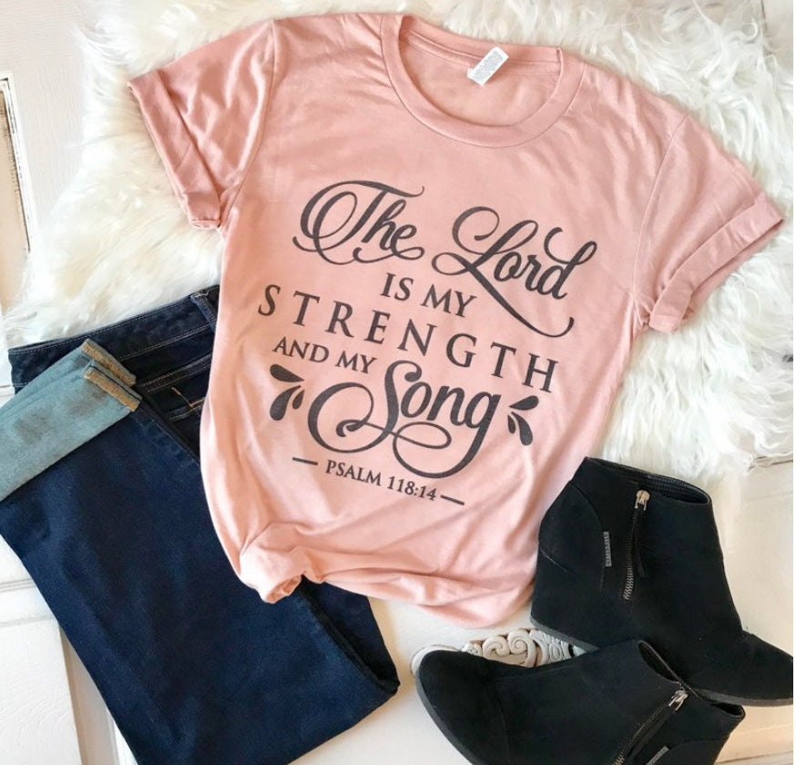 Lustiges Damen T-Shirt von Fudus mit Retro-Design und Glaubensmotto
