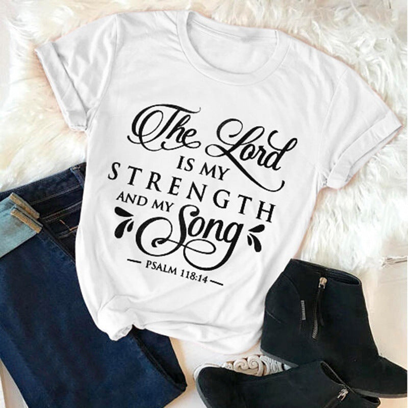 Lustiges Damen T-Shirt von Fudus mit Retro-Design und Glaubensmotto