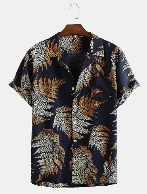 Tropisches Freizeit-Hemd für Herren mit stylischem Print