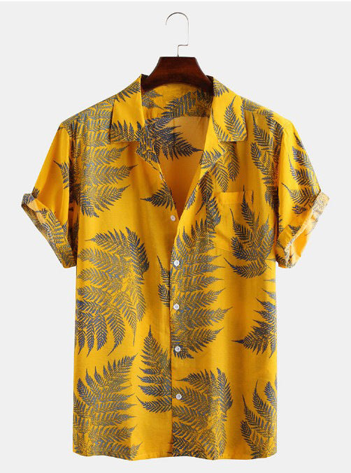 Tropisches Freizeit-Hemd für Herren mit stylischem Print