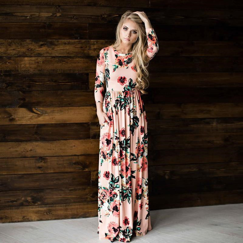 Damen Partykleid mit Druck von Fudus