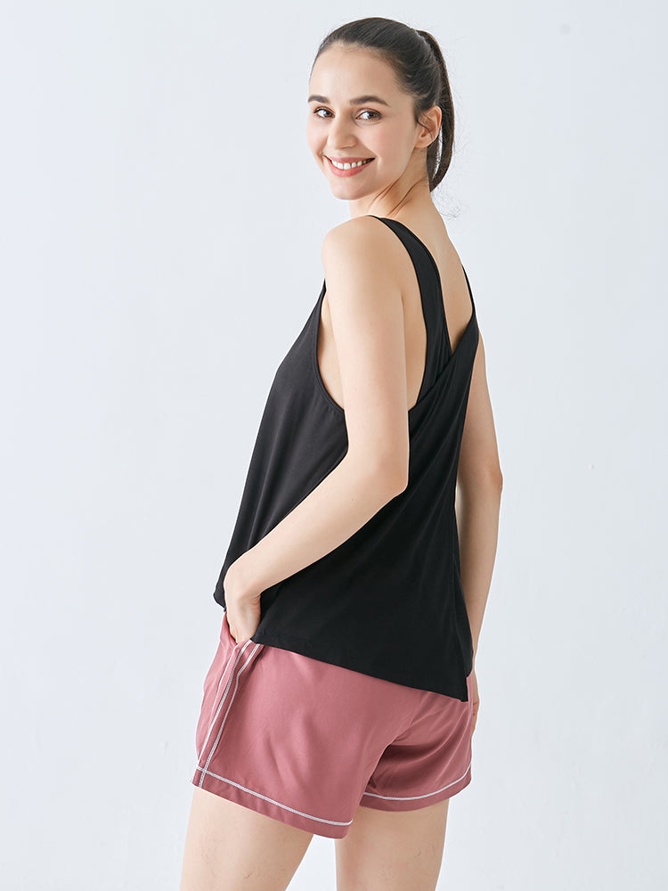 Fudus ärmelloses Top: Schnell trocknend, Locker geschnitten