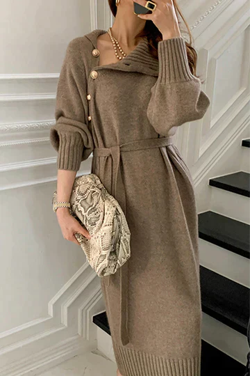 Krohn-e | Kleid mit Rollkragen