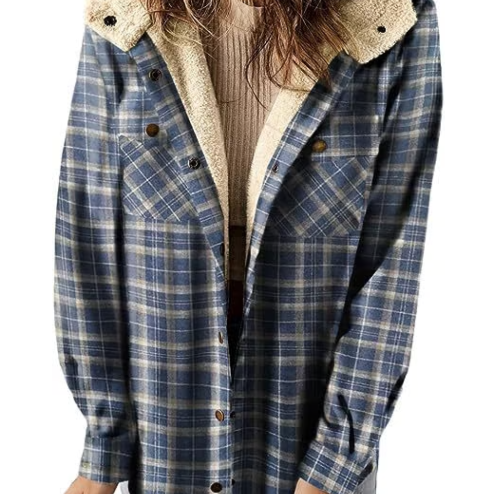Krohn-e | Karierten Kapuzenjacke – Lässiger Herbst - Look