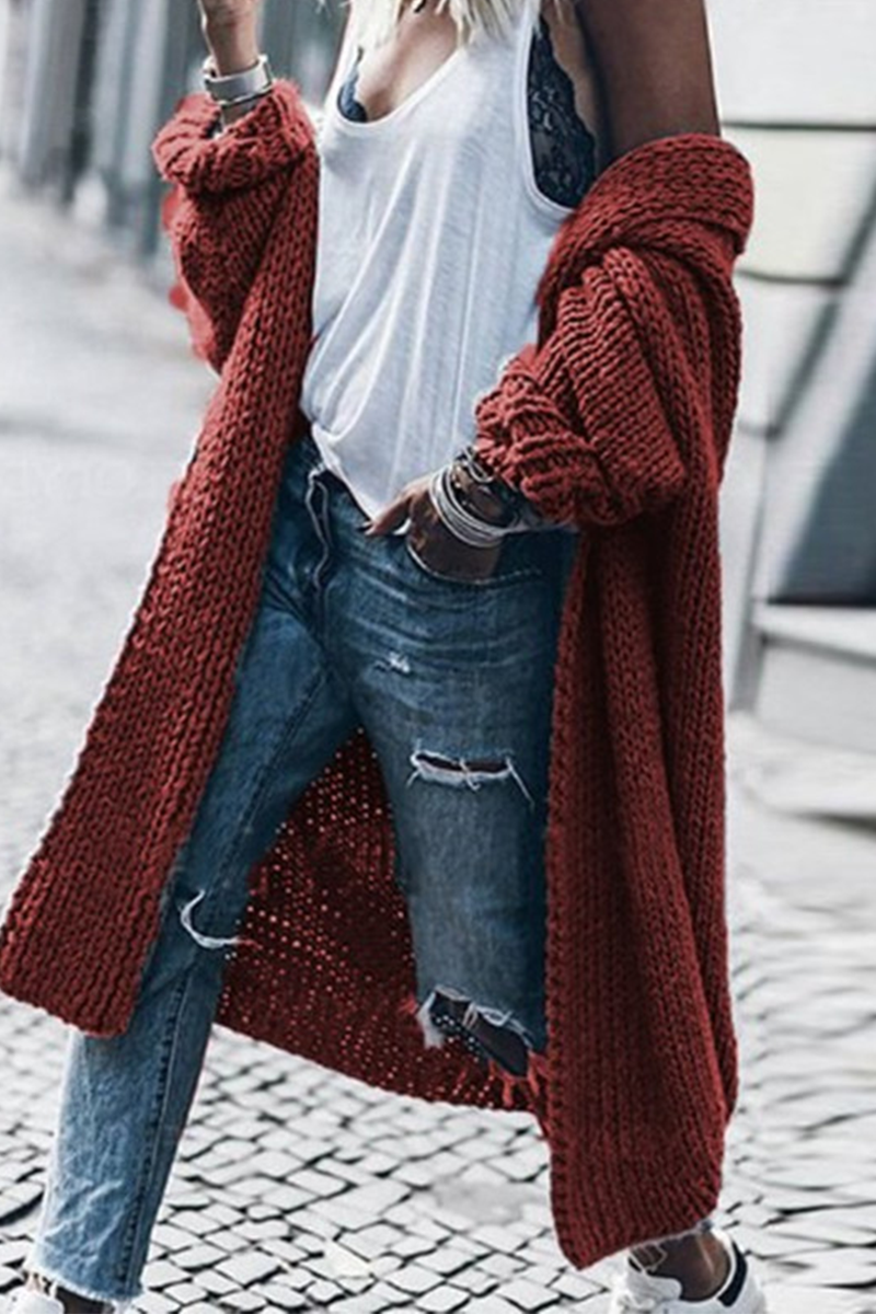 Krohn-e | Klassische und Elegante Strickjacke für Den Winter