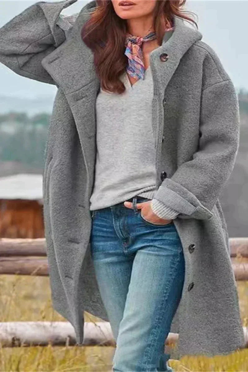 Krohn-e | Elegante Damenjacke in Uni Farbe