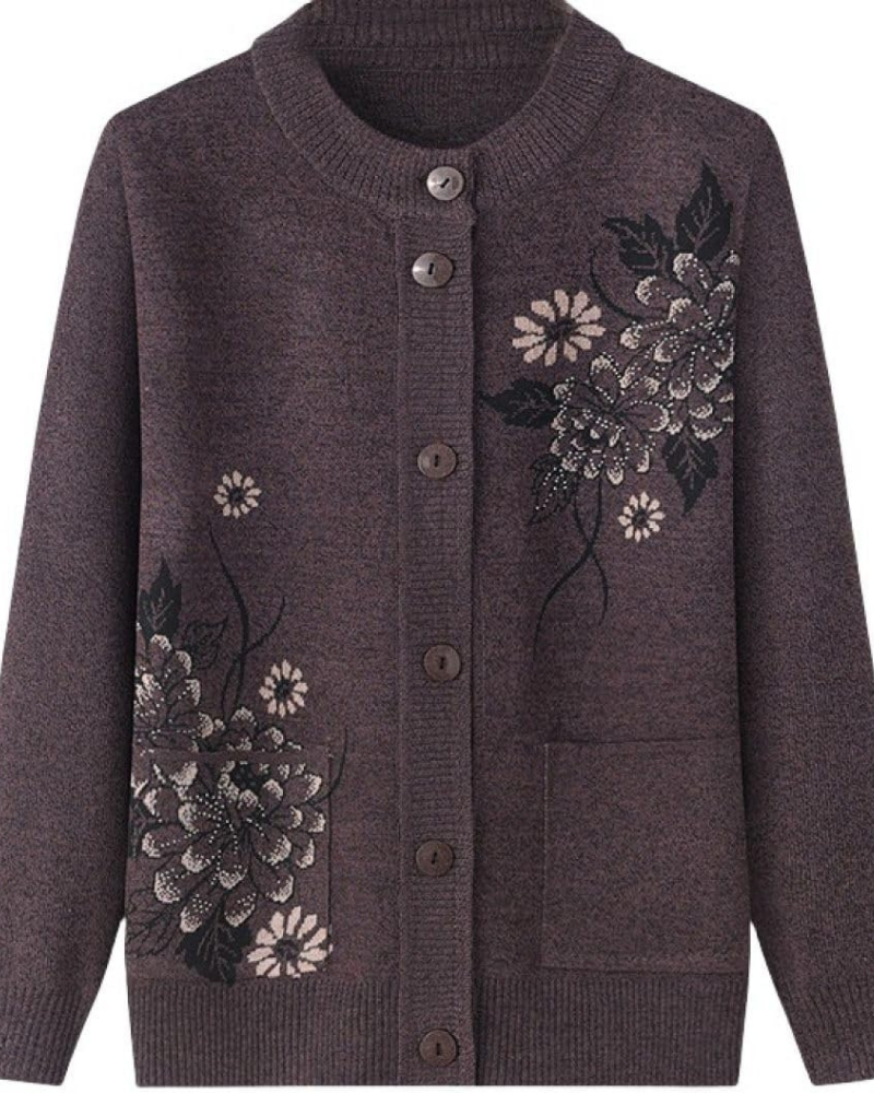 Krohn-e | Floral Charm Strickjacke