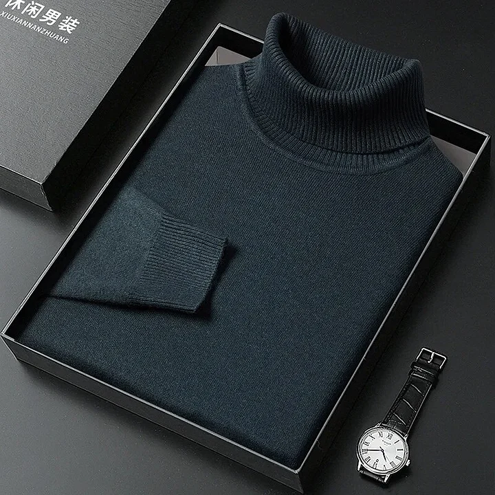 Eman Rollkragenpullover, Slim Fit