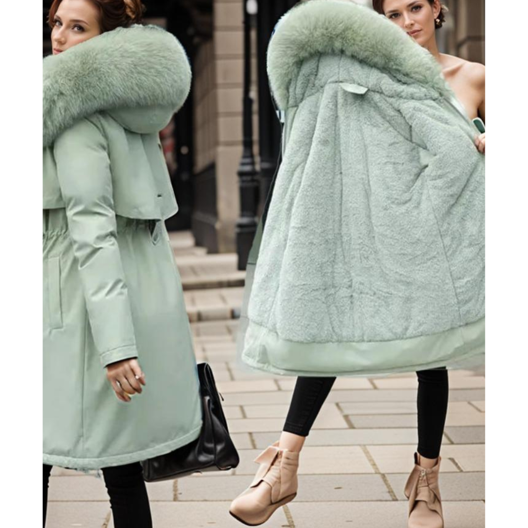 Krohn-e | Warme Bequeme Parka Jacke - Kapuze
